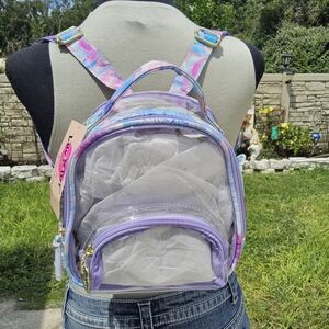NWT LUV BETSEY CLEAR/COLORFUL SEA CREATURES BACKPACK